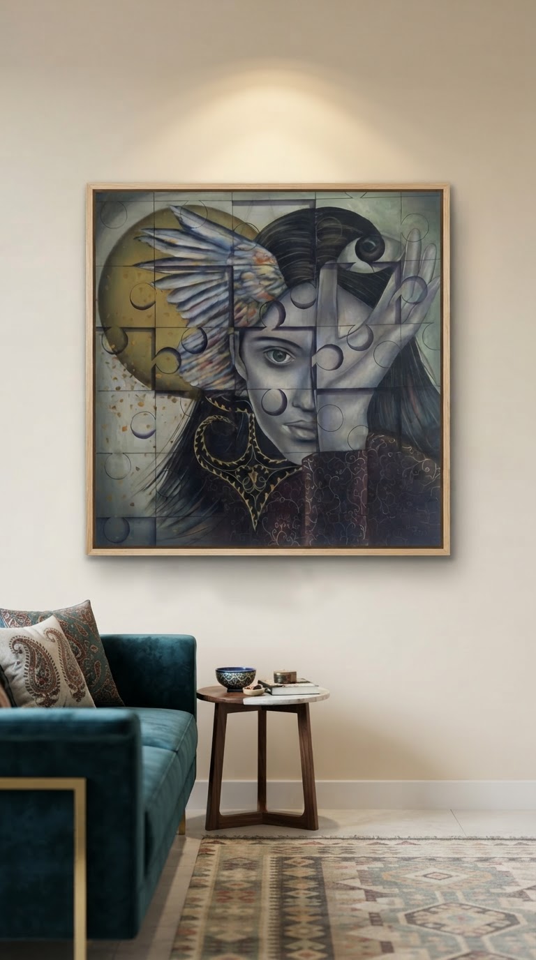 تابلو نقاشی فرشته