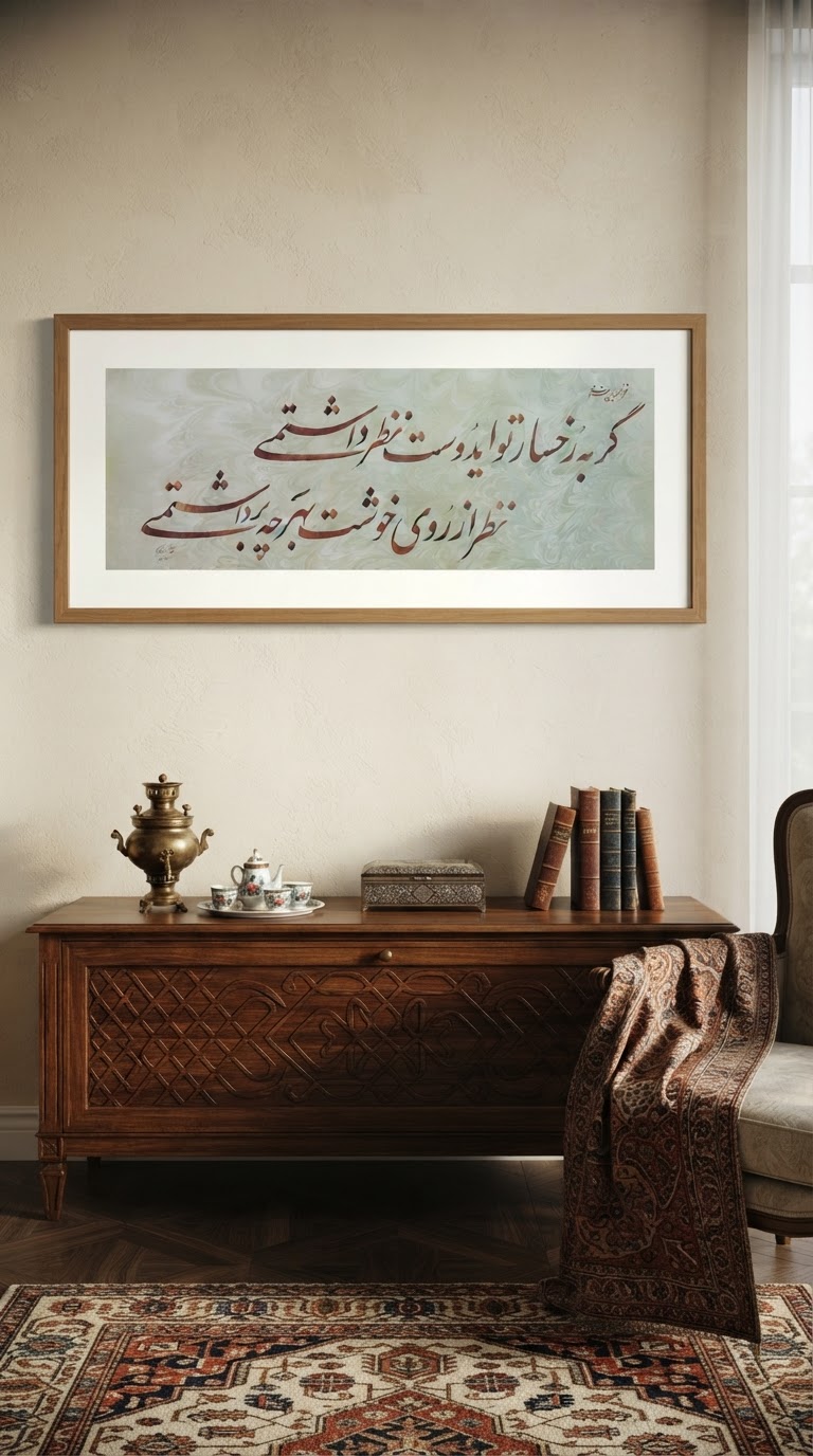 تابلو خط استاد نیکمرام 0869
