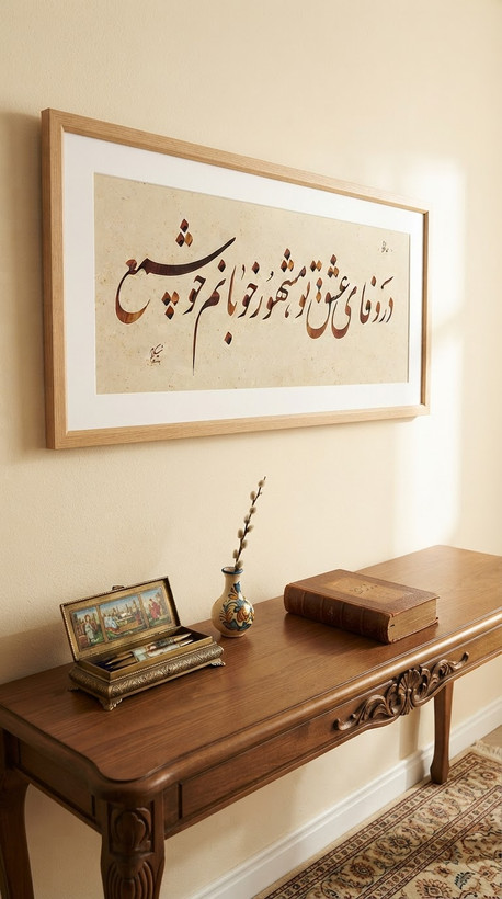 تابلو خط استاد نیکمرام 0876