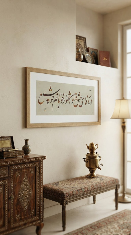 تابلو خط استاد نیکمرام 0876