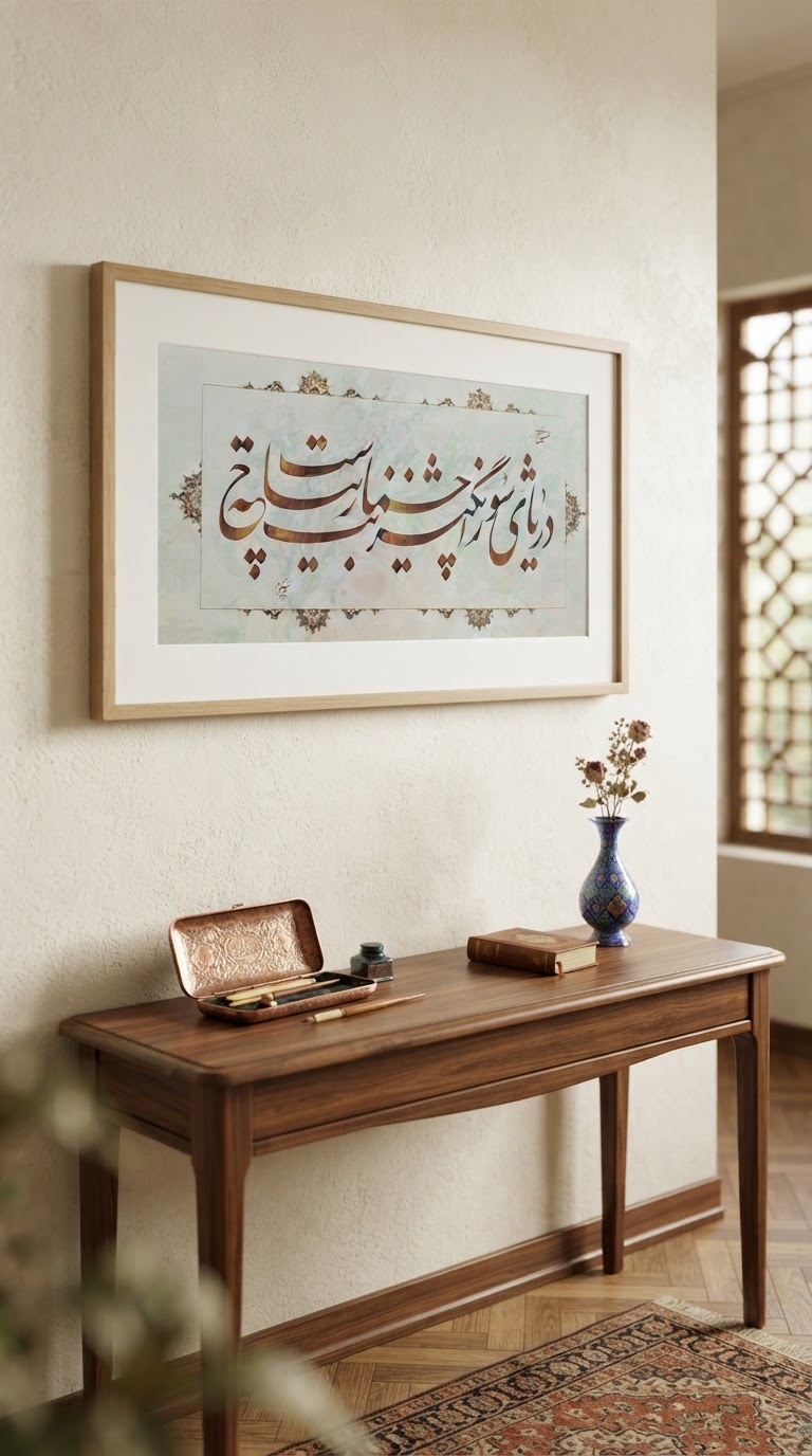 تابلو خط استاد نیکمرام 0887