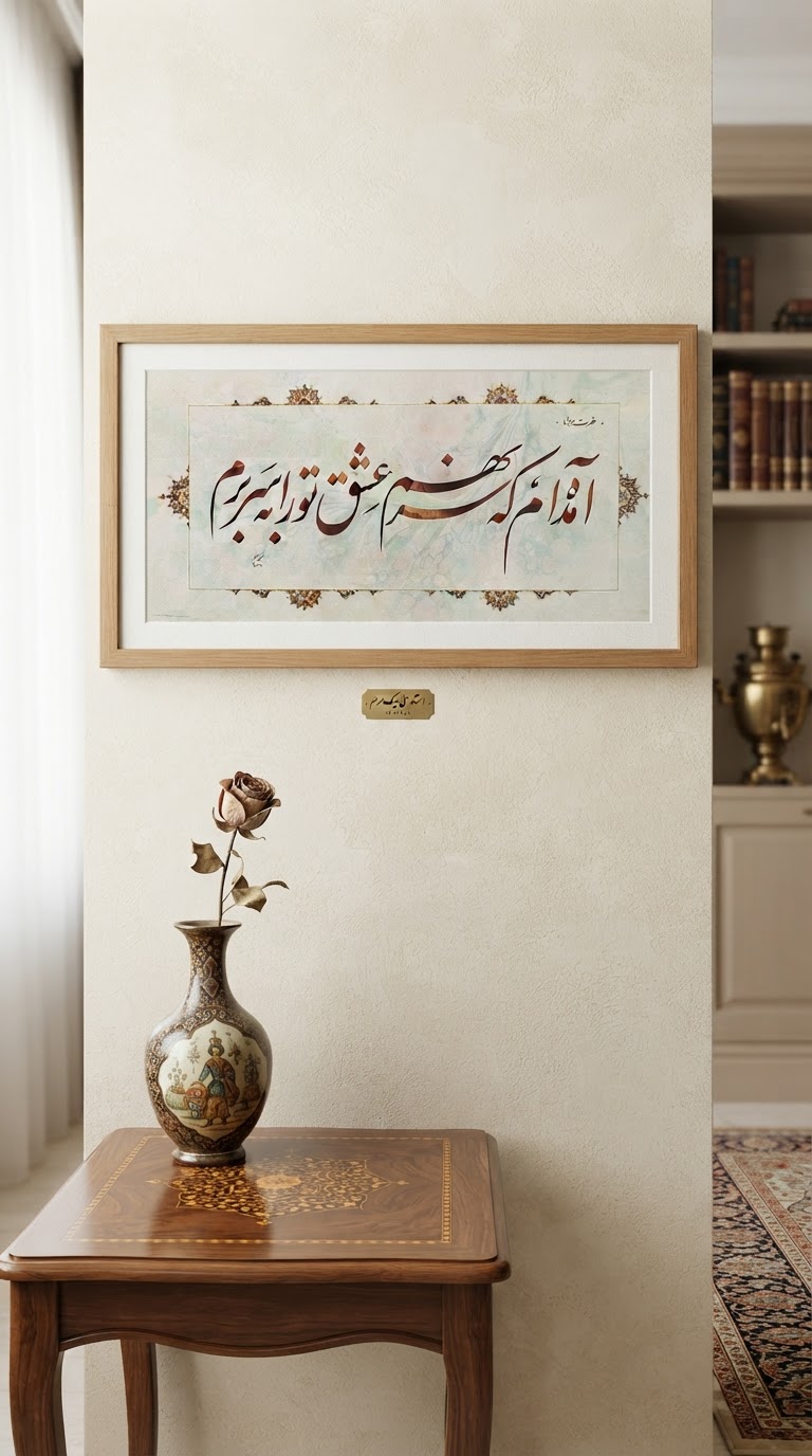 تابلو خط استاد نیکمرام 0888