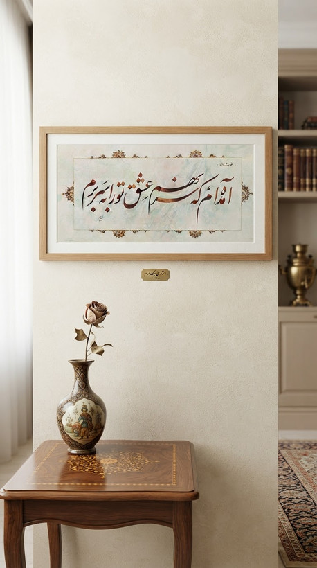 تابلو خط استاد نیکمرام 0888