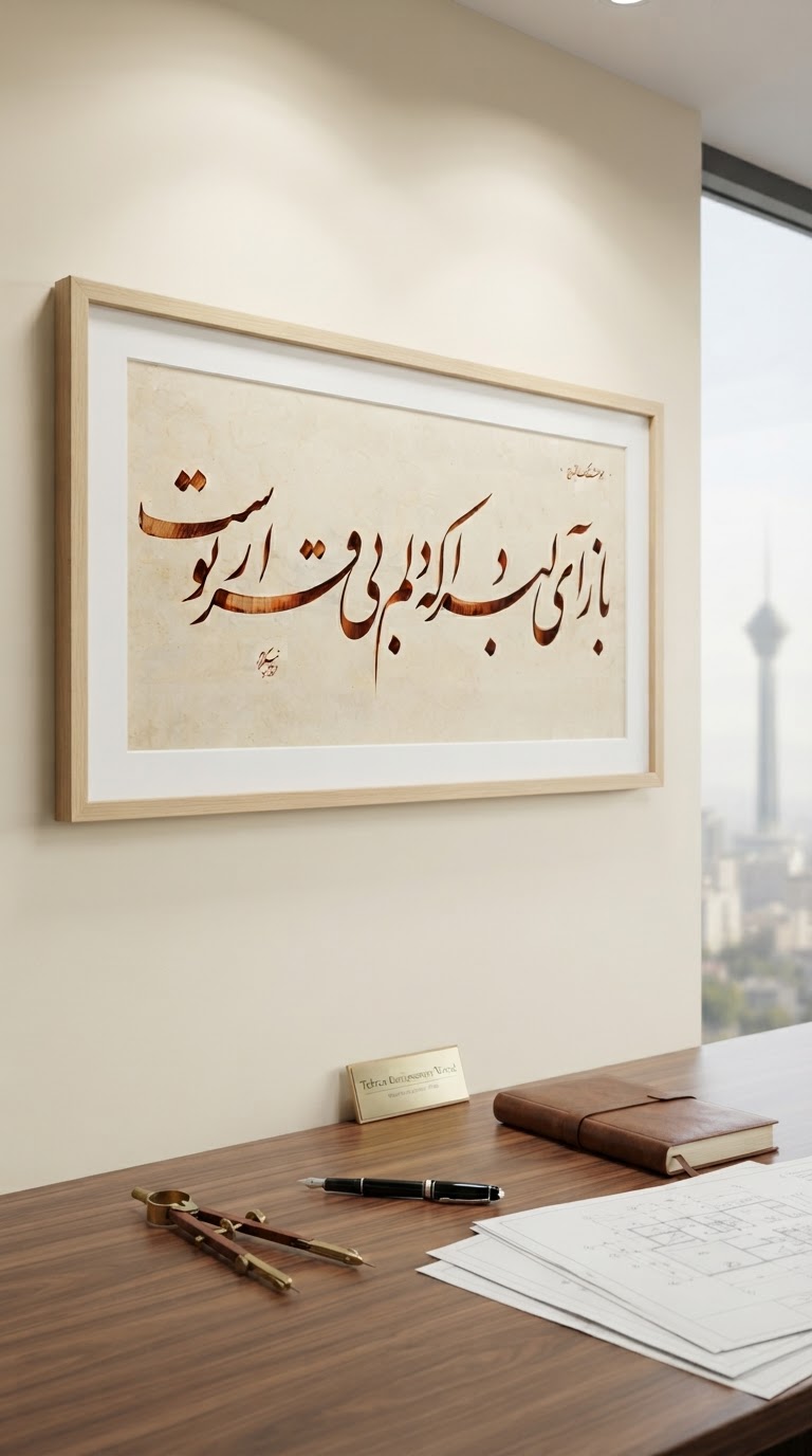 تابلو خط استاد نیکمرام 0893