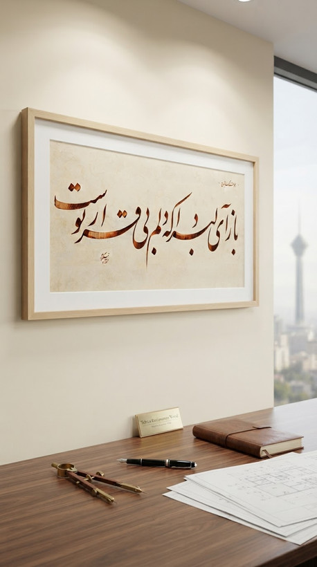 تابلو خط استاد نیکمرام 0893