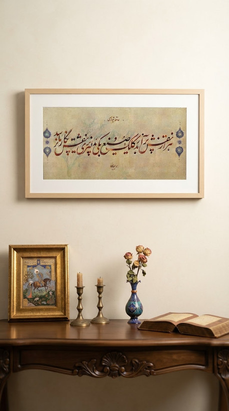 تابلو خط استاد نیکمرام 0901