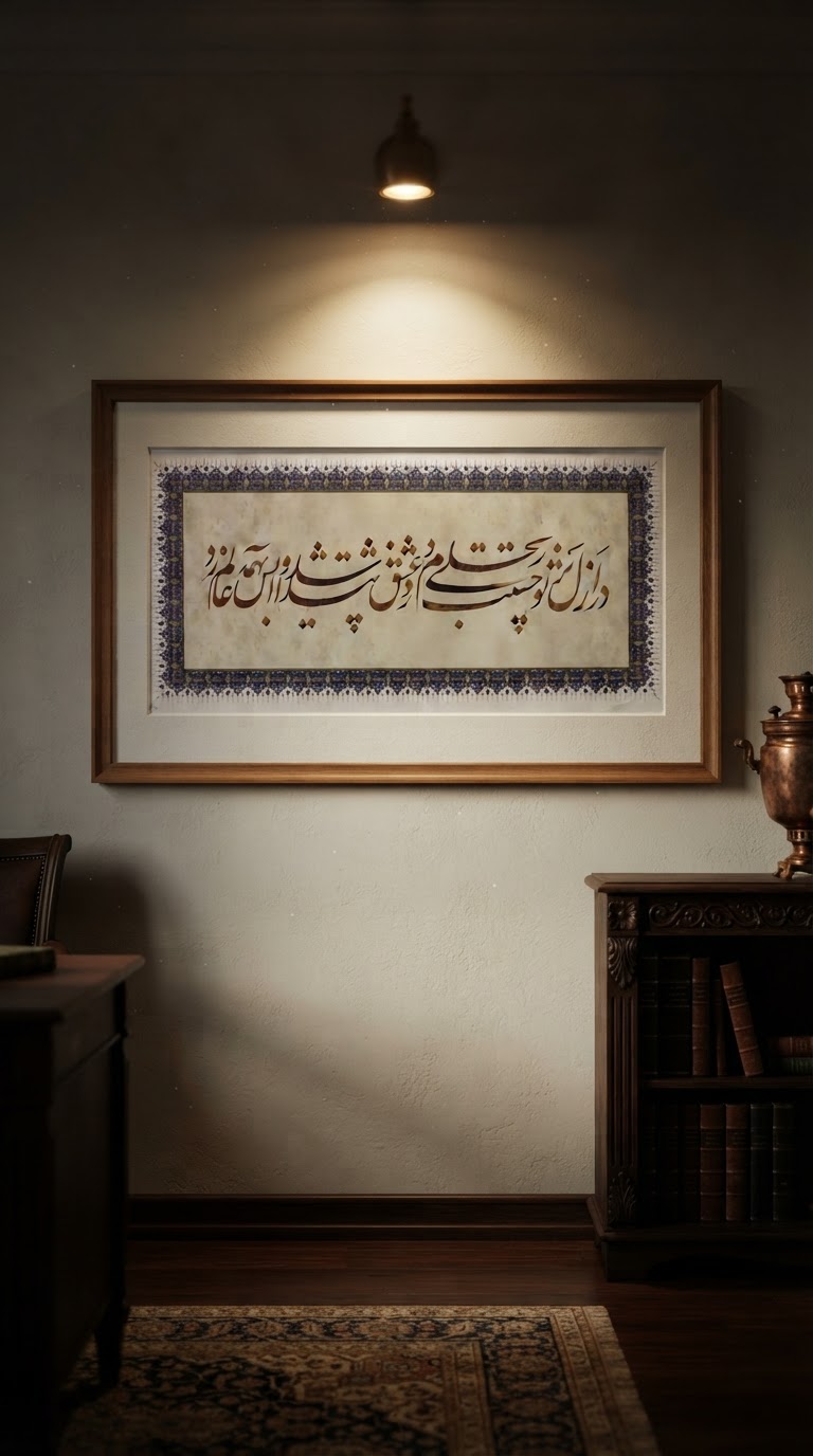 تابلو خط استاد نیکمرام 0941