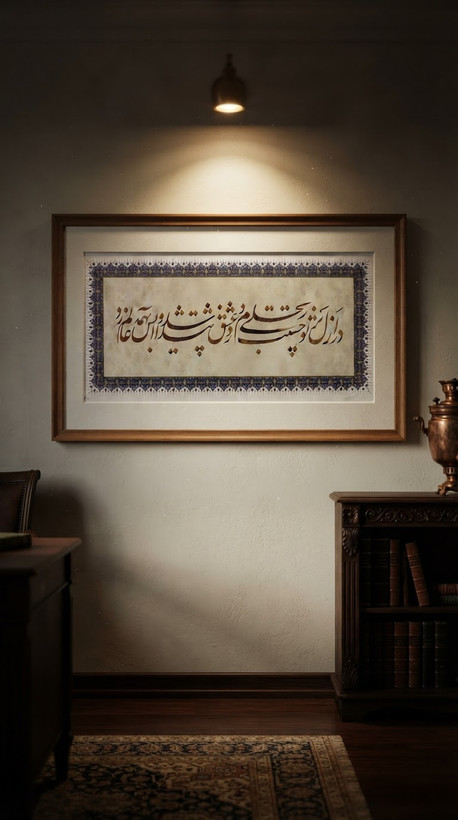 تابلو خط استاد نیکمرام 0941