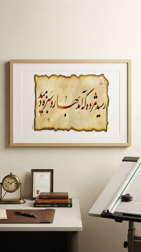 تابلو خط استاد نیکمرام 1009