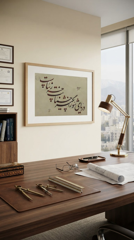 تابلو خط استاد نیکمرام 1012