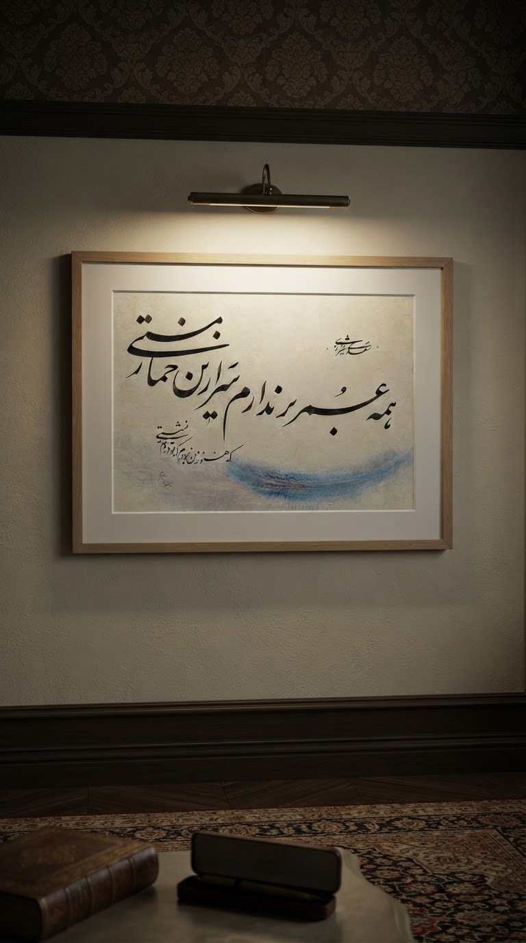 تابلو خط استاد نیکمرام 1020