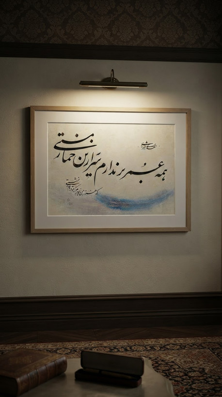 تابلو خط استاد نیکمرام 1020