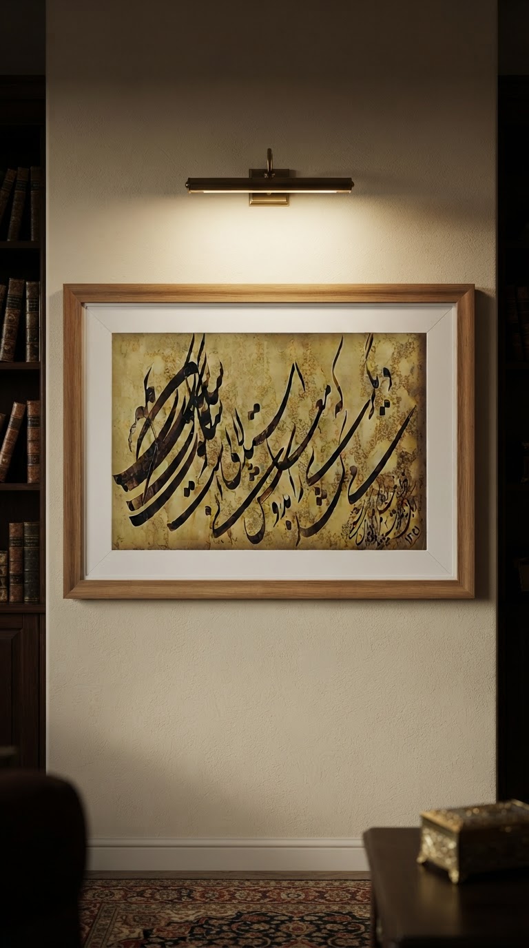 تابلو خط استاد نیکمرام 1139