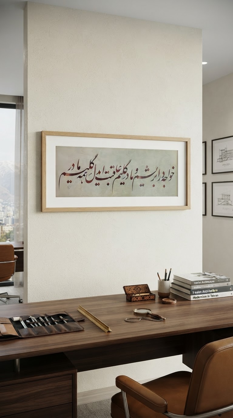 تابلو خط استاد نیکمرام 08671